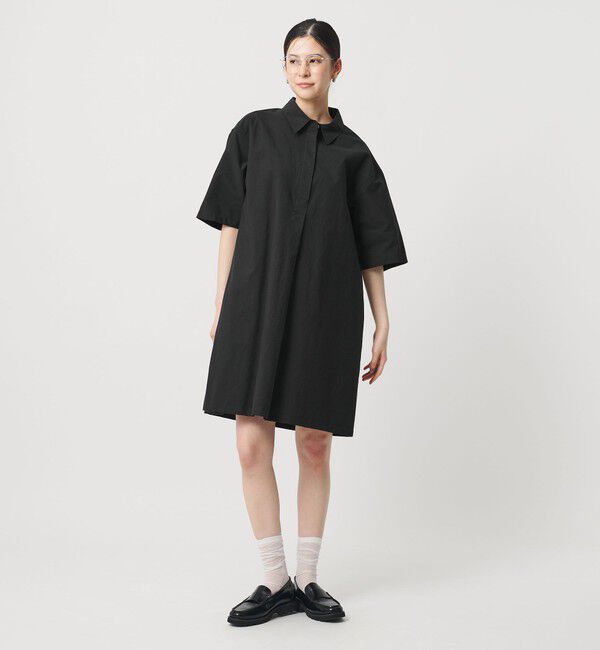 BEAUTY&YOUTH UNITED ARROWS「コットンナイロン ミニ シャツワンピース」|ワンピース|