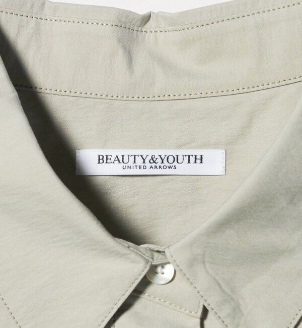 BEAUTY&YOUTH UNITED ARROWS「コットンナイロン ミニ シャツワンピース」|ワンピース|