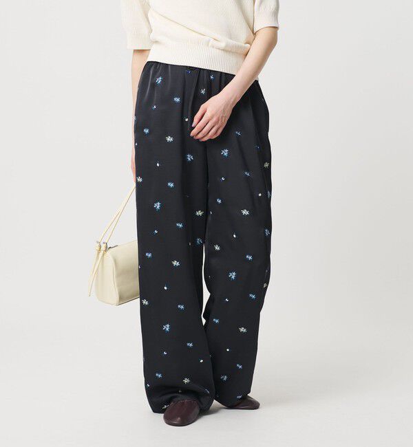 BEAUTY&YOUTH UNITED ARROWS「フラワー エンブロイダリー ドローストリング パンツ ウォッシャブル」|その他|