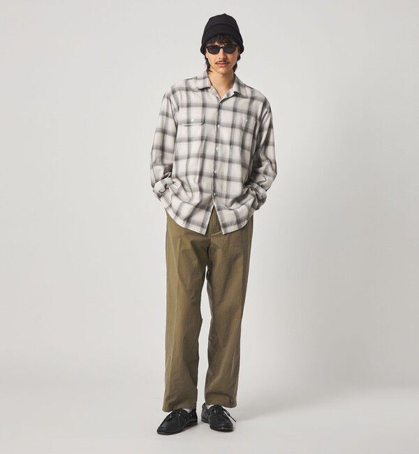 STEVEN ALAN「＜Steven Alan＞ ナイロン オックス アウト ワンプリーツ スラックス」|スラックス|