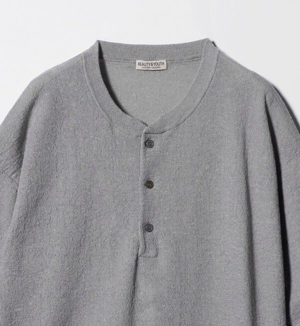 BEAUTY&YOUTH UNITED ARROWS「エアミラノ ヘンリーネック ニット ウォッシャブル 抗菌 防臭機能付き 」|ニット・セーター|