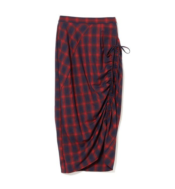 Ray BEAMS 「チェック シャーリング タイトスカート」|タイト|