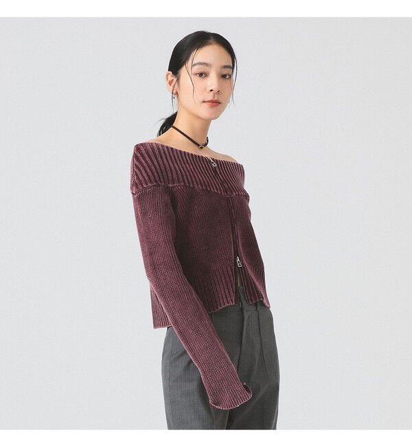 Ray BEAMS 「モールフェード ジップ カーディガン」|ニット・セーター|