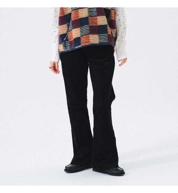 BEAMSBOY「コード フレア パンツ」|チノ|