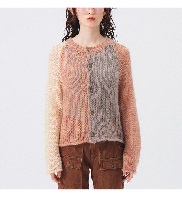 BEAMSBOY「モヘア クレイジー カーディガン」|ニット・セーター|