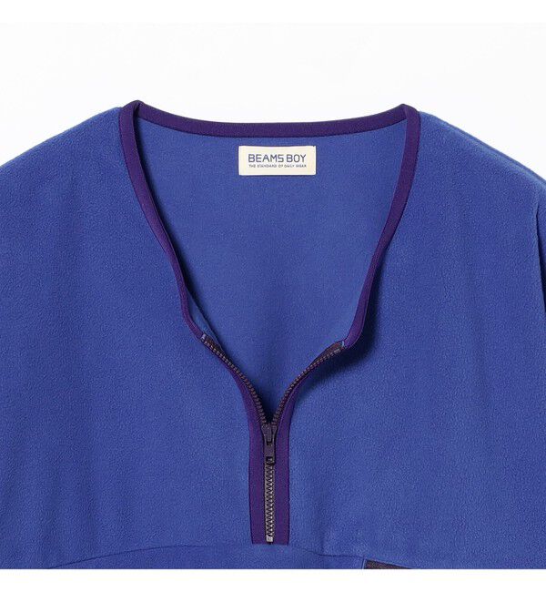 BEAMSBOY「フリース ハーフジップ ショートスリーブ」|ベスト・ジレ|