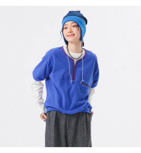 BEAMSBOY「フリース ハーフジップ ショートスリーブ」|ベスト・ジレ|