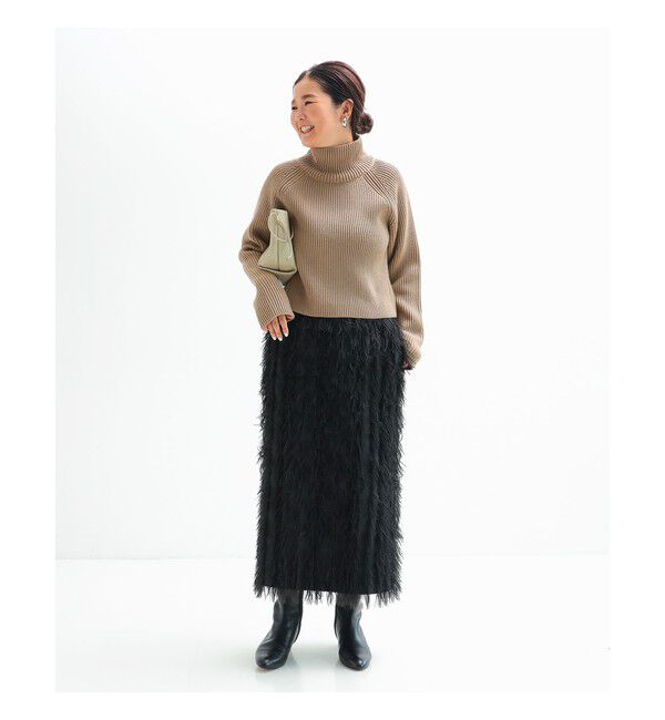 Demi-Luxe BEAMS 「フェザー ジャガード ドレス スカート .M」|スカート|