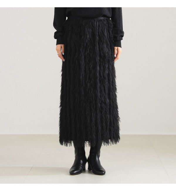 Demi-Luxe BEAMS 「フェザー ジャガード ドレス スカート .M」|スカート|