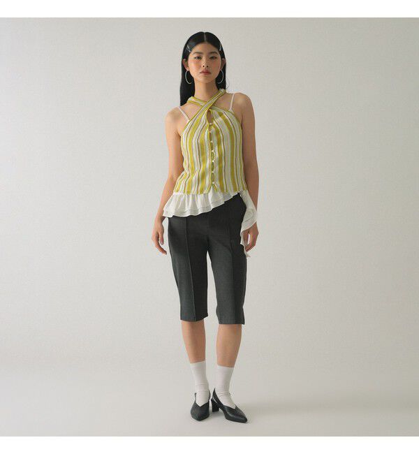 Ray BEAMS 「マルチストライプ ニット キャミソール」|キャミソール|