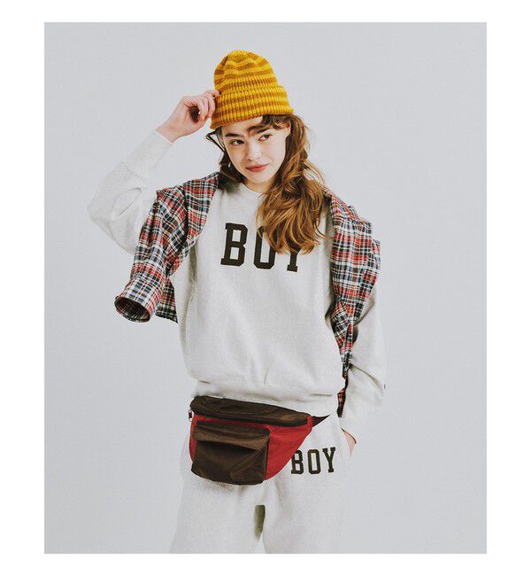 BEAMSBOY「【別注】Champion / ボーイ リバースウィーブ(R) クルー」|Tシャツ・カットソー|OATMEAL