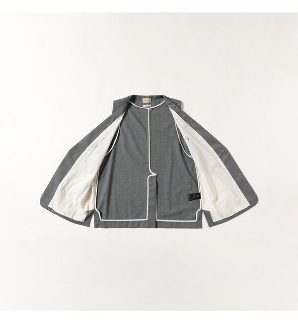 BEAMSBOY「maturely / ティーダブワン ボタン ウェーブ ベスト」|ベスト・ジレ|