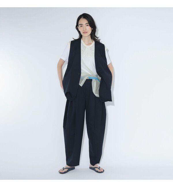 BEAMSBOY「maturely / ティーダブワン ボタン ウェーブ ベスト」|ベスト・ジレ|