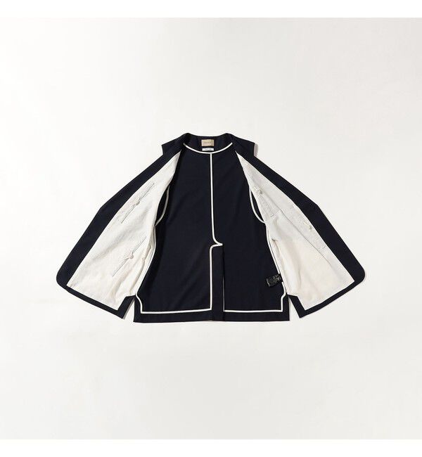 BEAMSBOY「maturely / ティーダブワン ボタン ウェーブ ベスト」|ベスト・ジレ|