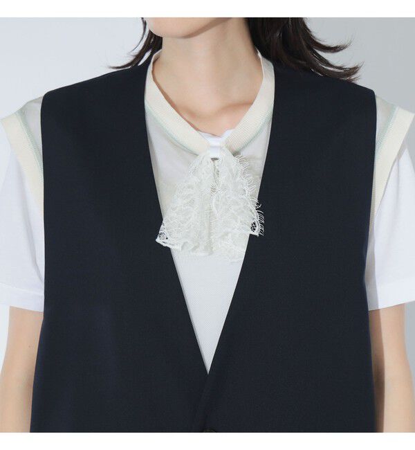 BEAMSBOY「maturely / ティーダブワン ボタン ウェーブ ベスト」|ベスト・ジレ|