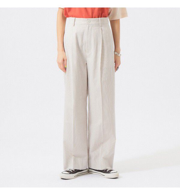 BEAMSBOY「シアサッカー スラックス」|スラックス|