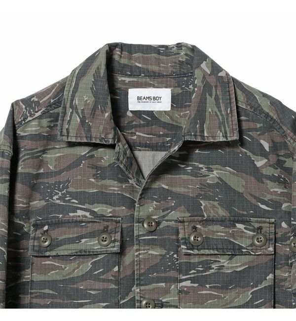 BEAMSBOY「リップストップ ミリタリー ブルゾン」|ブルゾン・スタジャン|