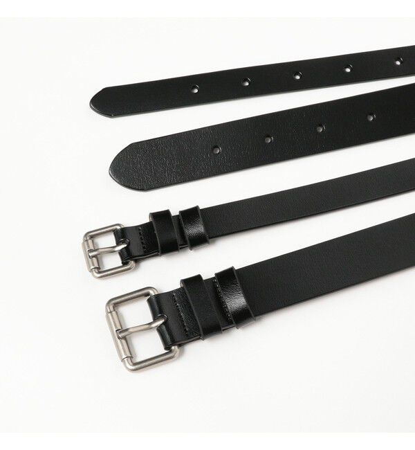 Ray BEAMS 「ワイド ダブル バックル ベルト」|ベルト|