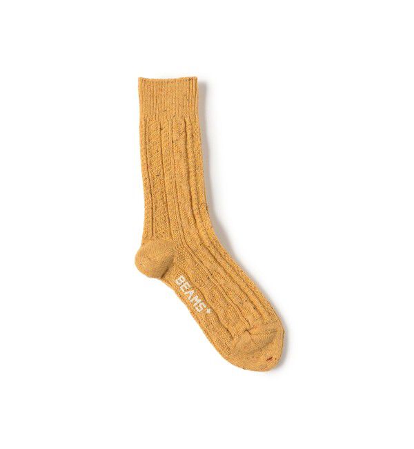 BEAMS PLUS「Cable Nep Multi Pattern Socks」|ソックス|MUATARD