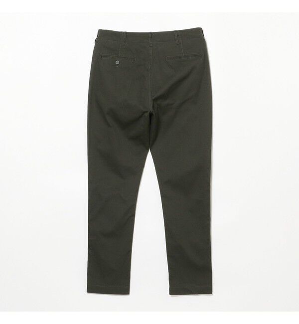 BEAMS「コットンピケ ストレッチ テーパード パンツ」|チノ|