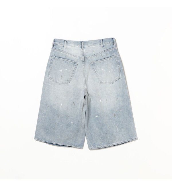 BEAMS「ワイドストレート クォーターレングス ペインターデニム」|デニム|