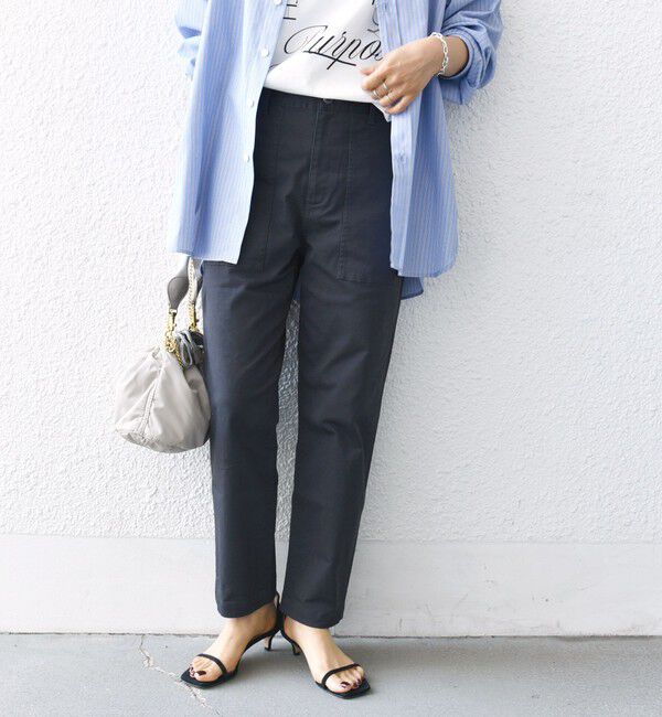 SHIPS for women「【WEB限定】ストレッチ ベーシック ベイカー パンツ」|その他|