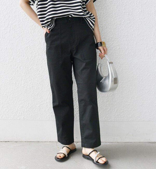 SHIPS for women「【WEB限定】ストレッチ ベーシック ベイカー パンツ」|その他|