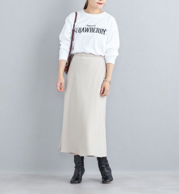 SHIPS for women「〈手洗い可能〉フィブリルサテン マーメイド スカート◇」|スカート|