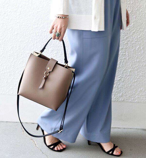 SHIPS any「《一部追加予約》SHIPS any: バイカラー2WAY スクエア ショルダー バッグ」|ショルダー・メッセンジャー|