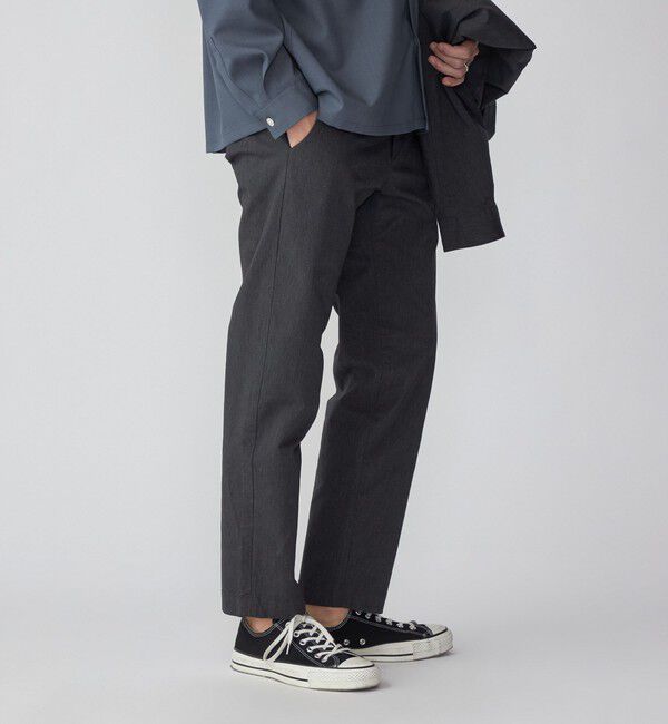 SHIPS「SHIPS:〈手洗い可能〉ハイパーストレッチ チェック イージーパンツ (セットアップ対応)」|チノ|