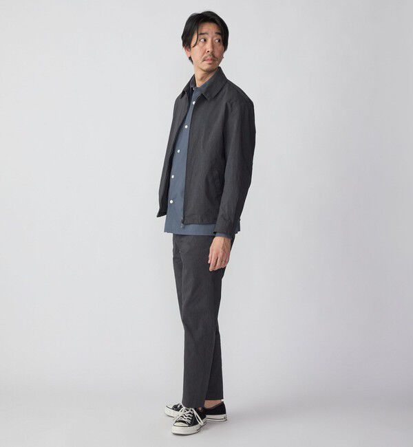 SHIPS「SHIPS:〈手洗い可能〉ハイパーストレッチ チェック イージーパンツ (セットアップ対応)」|チノ|