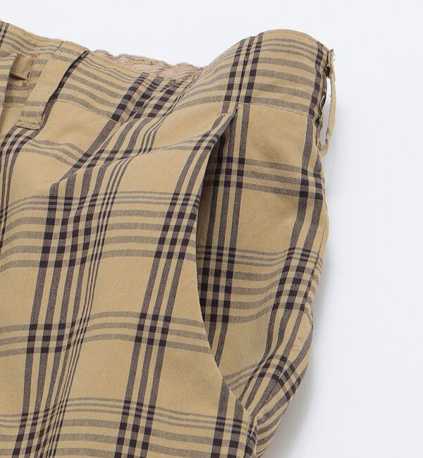 SHIPS「SHIPS:〈手洗い可能〉ハイパーストレッチ チェック イージーパンツ (セットアップ対応)」|チノ|