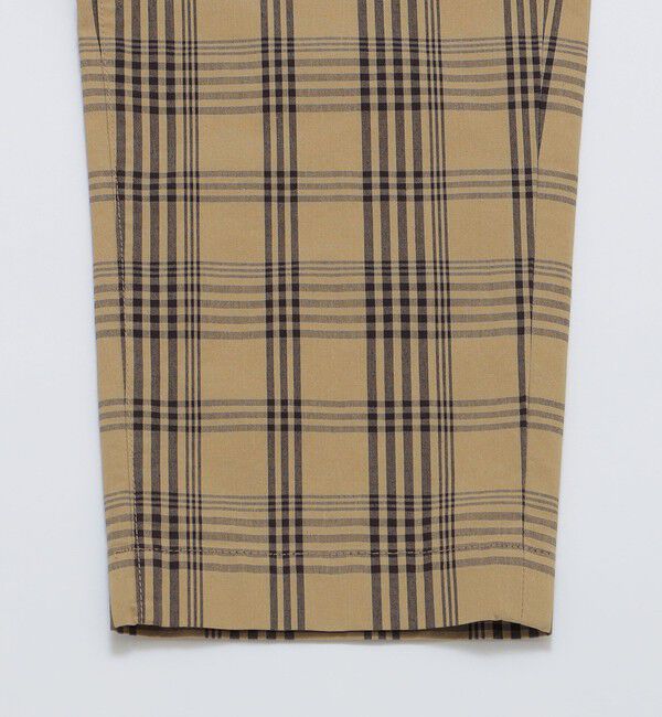 SHIPS「SHIPS:〈手洗い可能〉ハイパーストレッチ チェック イージーパンツ (セットアップ対応)」|チノ|