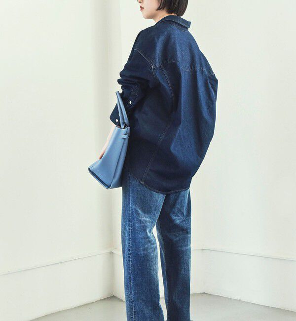 quaranciel「quaranciel:〈洗濯機可能〉オーバー サイズ デニム シャツ」|シャツ・ブラウス|