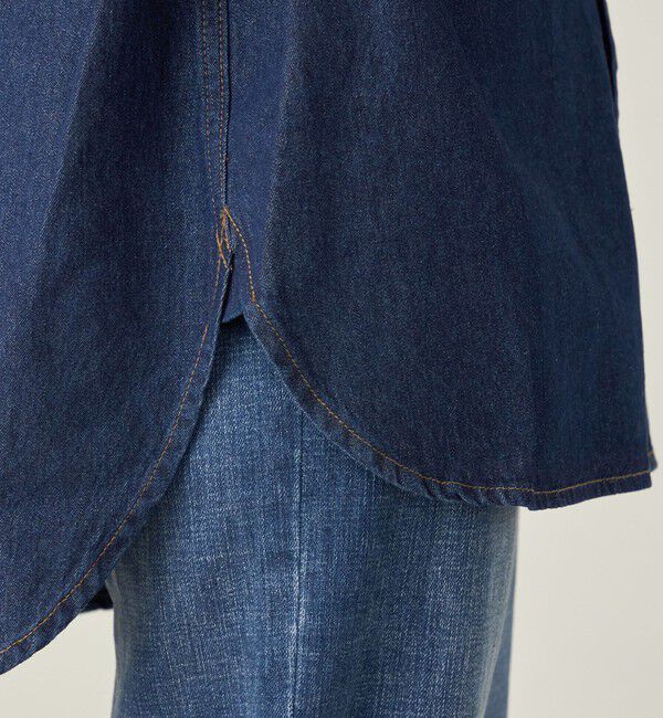 quaranciel「quaranciel:〈洗濯機可能〉オーバー サイズ デニム シャツ」|シャツ・ブラウス|