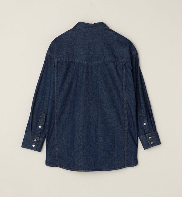 quaranciel「quaranciel:〈洗濯機可能〉オーバー サイズ デニム シャツ」|シャツ・ブラウス|