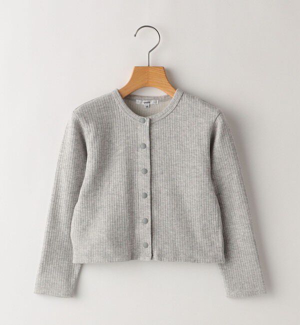 SHIPS KIDS「SHIPS KIDS:100～130cm / スナップ カーディガン」|カーディガン|グレー