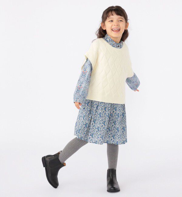 SHIPS KIDS「SHIPS KIDS:100～140cm /〈手洗い可能〉ジャカード ベスト」|ベスト・ジレ|