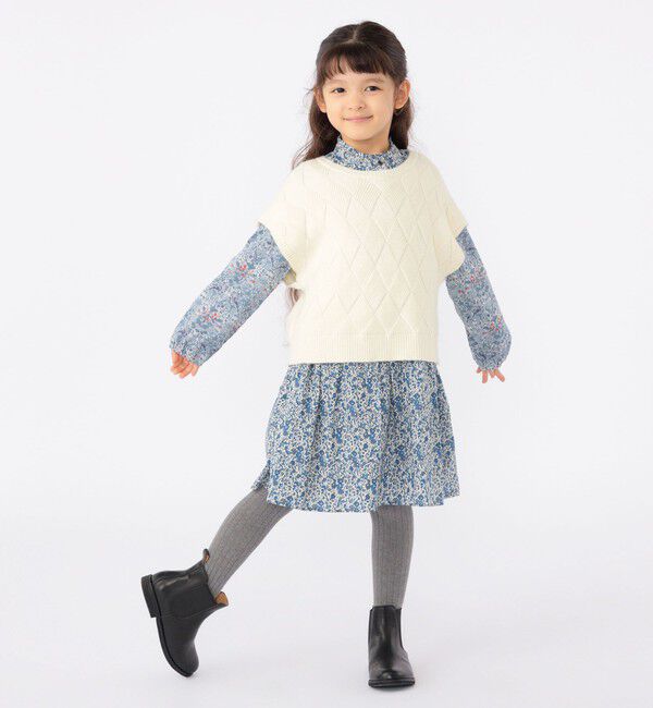 SHIPS KIDS「SHIPS KIDS:100～140cm /〈手洗い可能〉ジャカード ベスト」|ベスト・ジレ|