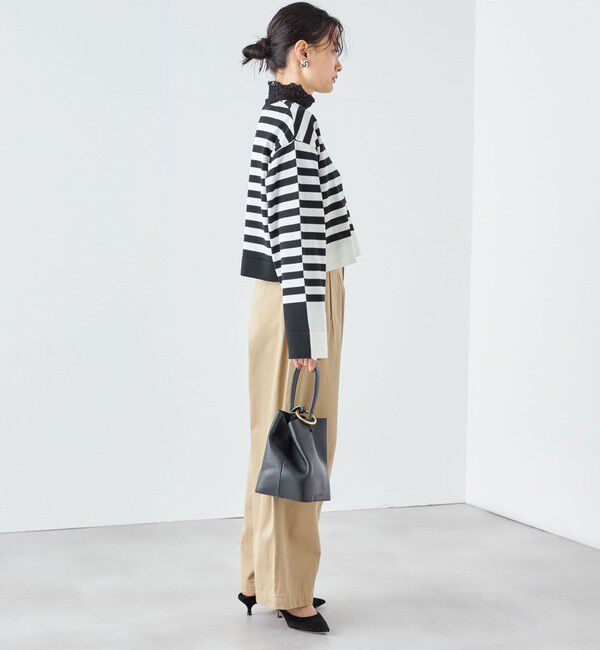 SHIPS for women「〈手洗い可能〉前後2WAY TOKUSHIMA ボーダー ニット 24SS ◇」|ニット・セーター|