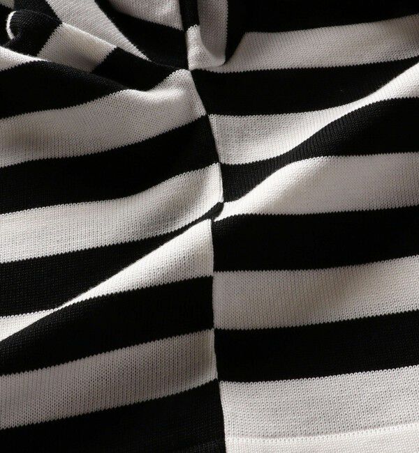 SHIPS for women「〈手洗い可能〉前後2WAY TOKUSHIMA ボーダー ニット 24SS ◇」|ニット・セーター|