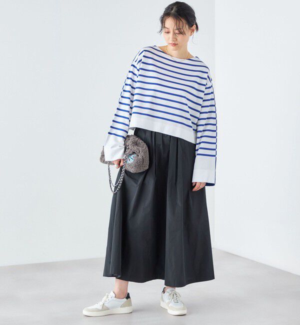 SHIPS for women「〈手洗い可能〉前後2WAY TOKUSHIMA ボーダー ニット 24SS ◇」|ニット・セーター|