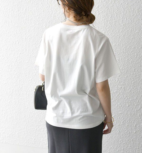 SHIPS any「La Hutte:〈洗濯機可能〉デザイン ロゴ  プリント TEE」|Tシャツ・カットソー|