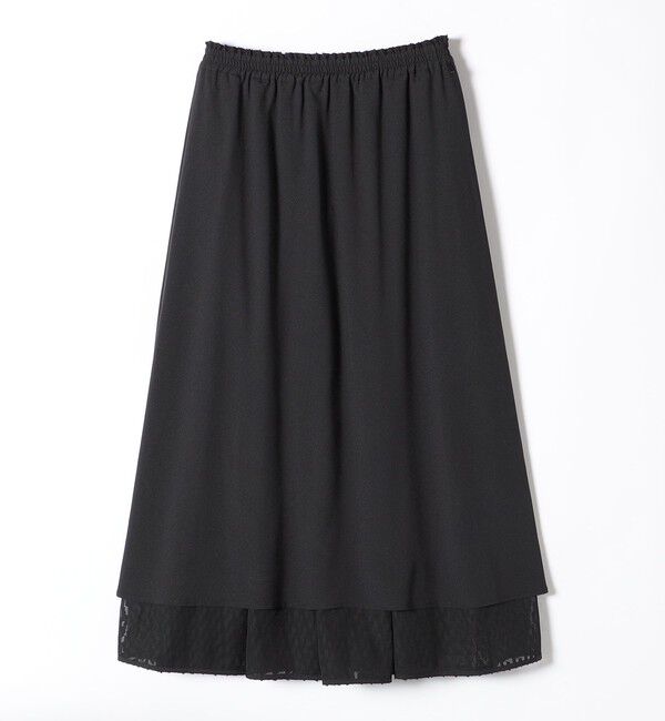 quaranciel「quaranciel:〈手洗い可能〉カットジャカード ジオメトリック ギャザー スカート」|スカート|