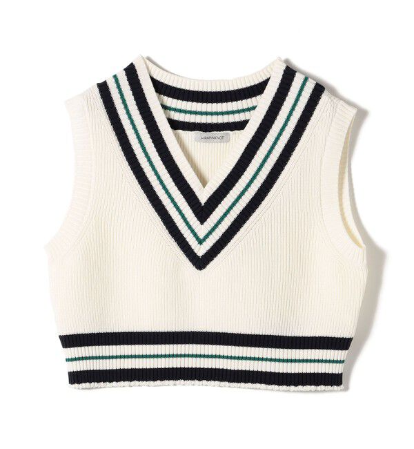 SHIPS for women「【SHIPS別注】WRAPINKNOT:〈手洗い可能〉チルデン ニット ベスト」|ベスト・ジレ|