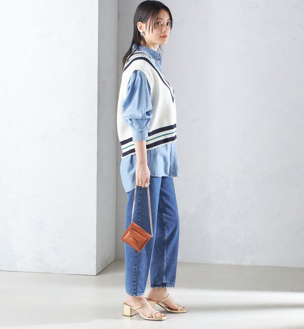 SHIPS for women「【SHIPS別注】WRAPINKNOT:〈手洗い可能〉チルデン ニット ベスト」|ベスト・ジレ|