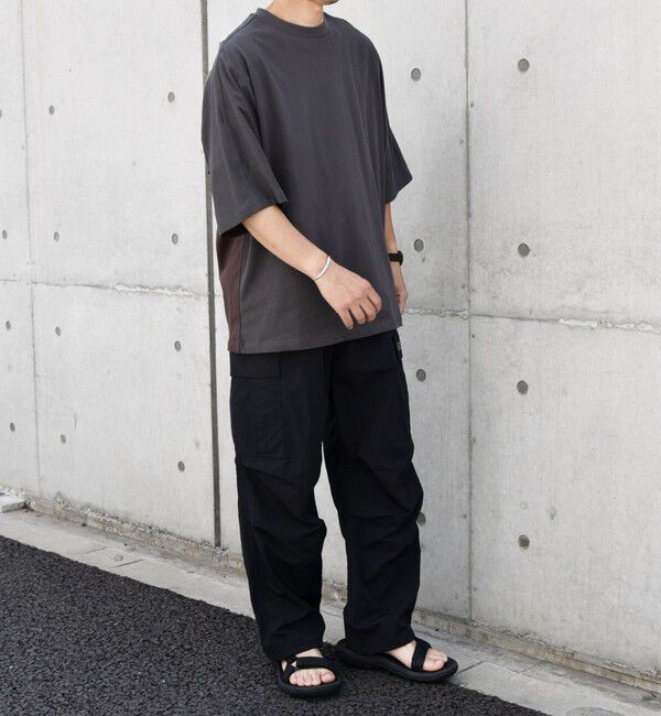 SHIPS any「SHIPS any: バックサイド / スリーブ プリーツ スケアスリーブ ワイド Tシャツ◇」|Tシャツ・カットソー|