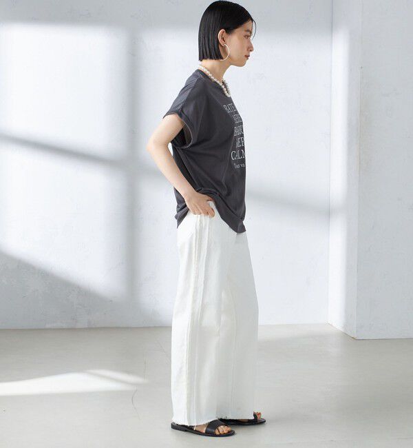 SHIPS for women「ローズペトール 半袖 プリント TEE」|Tシャツ・カットソー|