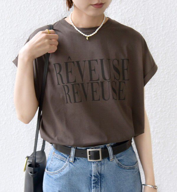 SHIPS for women「ローズペトール 半袖 プリント TEE」|Tシャツ・カットソー|