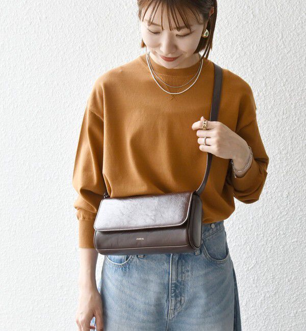 SHIPS any「SHIPS any:〈手洗い可能〉スウェットライク ニット プルオーバー」|ニット・セーター|